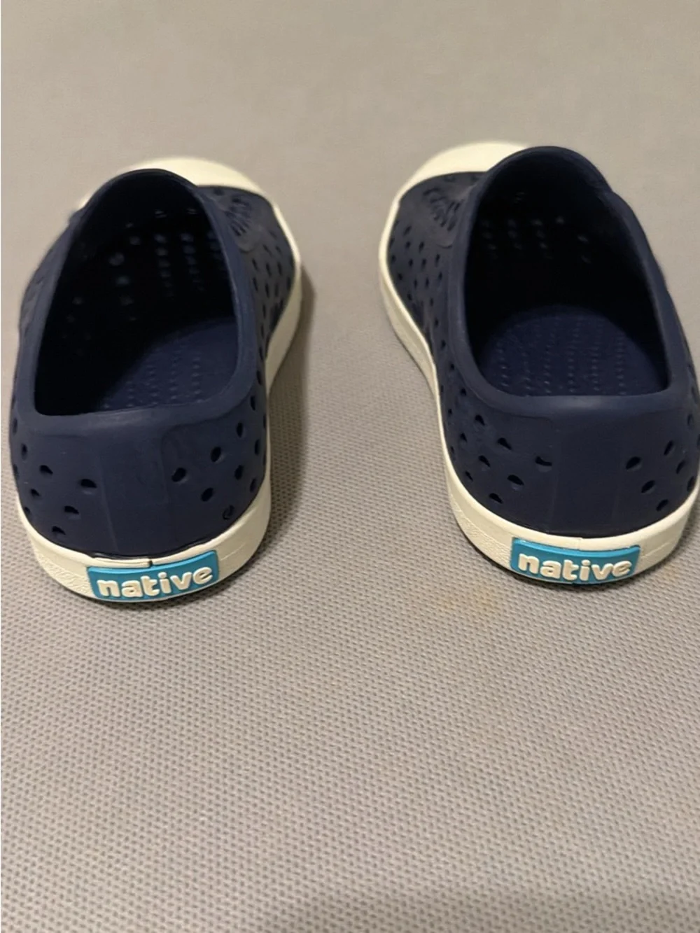 Native Kids Navy and White Slip-On Water Shoes